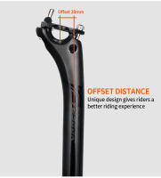 TOSEEK Carbon Seatpost 27.2/30.8/31.6mm Matte Black MTB/Road Bike Seat Post Length 400mm Seat Tube Bicycle Parts - details 10