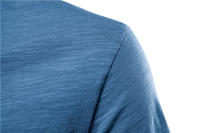 AIOPESON-camisetas de algodón 100% para hombre, ropa con cuello en V, ajustada, de manga corta - details 12