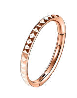 Anillo de titanio para la nariz f136 g23, segmento con bisagras para el pezón, cartílago de la oreja, tragus, hélice, piercing para el labio, joyería corporal, Aro para el tabique, 1 unidad - details 6