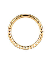 Anillo de titanio para la nariz f136 g23, segmento con bisagras para el pezón, cartílago de la oreja, tragus, hélice, piercing para el labio, joyería corporal, Aro para el tabique, 1 unidad - details 4