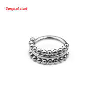 Piercing g23 de 3 filas para el cartílago de la oreja, joyería para piercing, anillos para la nariz, segmento con bisagras, 8-12mm, 1 unidad - details 7