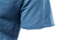 AIOPESON-camisetas de algodón 100% para hombre, ropa con cuello en V, ajustada, de manga corta - details 13