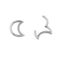 Piercing G23 de titanio en forma de luna para nariz, piercing para el tabique nasal, de la oreja tragus, cartílago, hélice, labio, segmento de aro, anillos para la nariz, circón - details 4