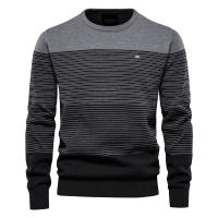 AIOPESON-suéter de algodón para hombre, jerseys tejidos informales con cuello redondo, cálidos para invierno - details 4