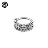 Piercing g23 de 3 filas para el cartílago de la oreja, joyería para piercing, anillos para la nariz, segmento con bisagras, 8-12mm, 1 unidad - details 9