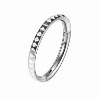 Anillo de titanio para la nariz f136 g23, segmento con bisagras para el pezón, cartílago de la oreja, tragus, hélice, piercing para el labio, joyería corporal, Aro para el tabique, 1 unidad - details 3