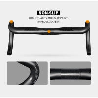 TOSEEK Full Carbon Fiber Handlebar Bent Bar Black Matte Finish Road Bike Carbon Handlebar 40/42/44 cm External Routing - details 8