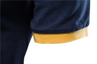 Camiseta Polo Bordada con Insignia AIOPESON 100% Algodón para Hombres Manga Corta Diseño de Patchwork de Alta Calidad para Verano - details 8