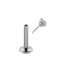 Juego de piercing de acero para labio, Gema de cristal de 20g-16g, 1,5-4mm, piercing para cartílago, para tragus, helix, conch, 2 uds. - details 7