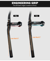 TOSEEK Carbon Handlebar MTB Handlebar Flat Or Rise Handlebar 31.8*580/600/620/640/660/680/700/720/740/760mm Matte Bike Parts - details 4