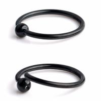 Lote de 2 anillos de aro con cuentas de acero inoxidable bcr de alta calidad, joyería para piercing corporal, para cejas, tragus, nariz, pezón, barra, labios, 16g - details 10