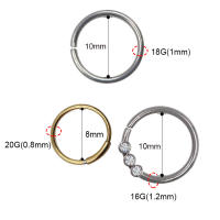 Starbeauty 1pc nueva moda anillo de la nariz de diamantes de imitación vintage Acero inoxidable nariz aro anillo para las mujeres joyería para mujer bijoux - details 3