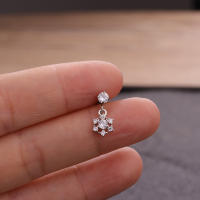 2 uds 6 diseño tragus piercing pendientes cz piercing joyería pendientes pendiente para trago Concha pendientes de cartílago de hélice pendiente - details 10