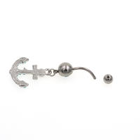 Piercing de acero azul para el ombligo, pendiente para el ombligo, anillos de cristal, piercing para el ombligo, joyería sexual para el cuerpo, 1 ud. - details 9