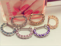 Aros de circonia aaa de 16G para mujer, piercing para la nariz, color plateado, joyería para el cuerpo, piercing para el pezón y el tabique falso - details 21