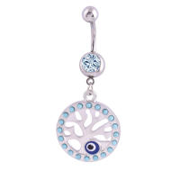 Piercing de acero azul para el ombligo, pendiente para el ombligo, anillos de cristal, piercing para el ombligo, joyería sexual para el cuerpo, 1 ud. - details 4