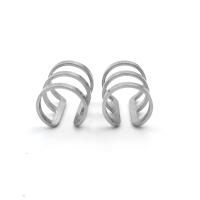 Anillo de acero inoxidable para piercing sin perforación, aro doble triple, clip para el cartílago tragus, 2 piezas - details 4