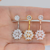 1Pc doble de ombligo piercing joya nombril vientre piercing pendiente de ombligo de perforación del vientre de sexo cuerpo piercings de joyería - details 6