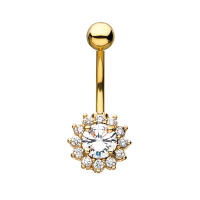 Pendiente de acero quirúrgico para el ombligo, piercing para el ombligo, piercing para el ombligo, joyería para el cuerpo - details 7