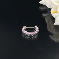 Aros de circonia aaa de 16G para mujer, piercing para la nariz, color plateado, joyería para el cuerpo, piercing para el pezón y el tabique falso - details 18