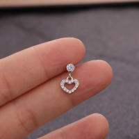 2 uds 6 diseño tragus piercing pendientes cz piercing joyería pendientes pendiente para trago Concha pendientes de cartílago de hélice pendiente - details 9