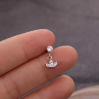 2 uds 6 diseño tragus piercing pendientes cz piercing joyería pendientes pendiente para trago Concha pendientes de cartílago de hélice pendiente - details 8