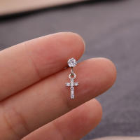 2 uds 6 diseño tragus piercing pendientes cz piercing joyería pendientes pendiente para trago Concha pendientes de cartílago de hélice pendiente - details 11