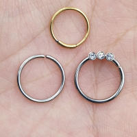 Starbeauty 1pc nueva moda anillo de la nariz de diamantes de imitación vintage Acero inoxidable nariz aro anillo para las mujeres joyería para mujer bijoux - details 2
