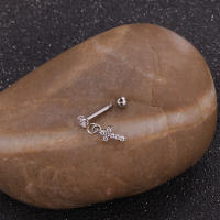2 uds 6 diseño tragus piercing pendientes cz piercing joyería pendientes pendiente para trago Concha pendientes de cartílago de hélice pendiente - details 12