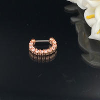 Aros de circonia aaa de 16G para mujer, piercing para la nariz, color plateado, joyería para el cuerpo, piercing para el pezón y el tabique falso - details 20