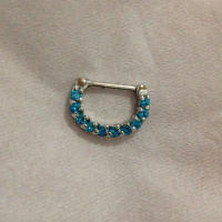 Aros de circonia aaa de 16G para mujer, piercing para la nariz, color plateado, joyería para el cuerpo, piercing para el pezón y el tabique falso - details 23