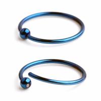 Lote de 2 anillos de aro con cuentas de acero inoxidable bcr de alta calidad, joyería para piercing corporal, para cejas, tragus, nariz, pezón, barra, labios, 16g - details 5