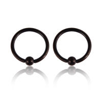 Lote de 2 anillos de aro con cuentas de acero inoxidable bcr de alta calidad, joyería para piercing corporal, para cejas, tragus, nariz, pezón, barra, labios, 16g - details 6