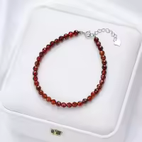 Pulsera de Tourmalina Hecha a Mano en de 4mm con Piedra Natural de 4mm para Mujeres Joyería de Fiesta Regalo de Bangles de Amatista - details 17