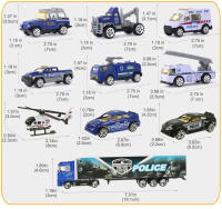 Big Construction Trucks Set 1:64 Scale Toys Mini Diecast Alloy Car Model Engineering Toys Vehicles Carrier Truck Gifts Boys Toys - details 11