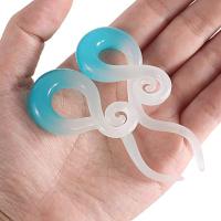 Cono espiral de cristal pyrex para oreja, expansor de estiramiento, piercing, joyería corporal, pircing, 5-16mm, 1 par - details 4