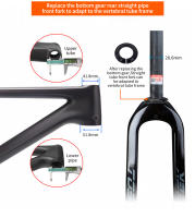 TOSEEK Carbon Fork 29 Straight Tube Bike Fork 560g Hard Carbon Mtb Fork 29 Front Fork For Bicycle - details 12