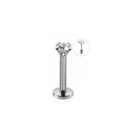 Juego de piercing de acero para labio, Gema de cristal de 20g-16g, 1,5-4mm, piercing para cartílago, para tragus, helix, conch, 2 uds. - details 6