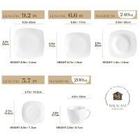 JULIA-Juego de cena de porcelana de 30 piezas, 6 platos para cena, sopa, postre, tazas, platillos - details 1