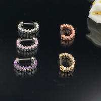 Anillo de Nariz falso de cristal para mujer, Piercing corporal, joyería corporal, Clip, nuevo diseño, 1 unidad - details 6