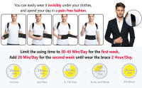 Posture Corrector Back Posture Brace Clavicle Support Stop Slouching and Hunching Adjustable Back Trainer Unisex Correction Belt - details 3