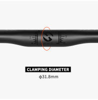 Manillar de Carbono para Bicicleta de Carretera TOSEEK Reduce Resistencia Partes de Bicicleta Endurecidas Ruta Externa Mate Negro 400/420/440mm - details 5