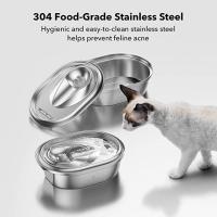 Fuente de agua de acero inoxidable para gatos, dispensador de agua para mascotas, Apto para lavavajillas, súper silencioso - details 4