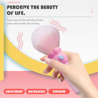 Vibrador eléctrico del cepillo del maquillaje recargable del silicón de la vibración de la frecuencia del resplandor 10 con privacidad fuerte - details 2