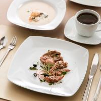 JULIA-Juego de cena de porcelana de 30 piezas, 6 platos para cena, sopa, postre, tazas, platillos - details 4