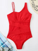Bañador de una pieza para mujer, nuevo traje de baño liso sin espalda, con correa ajustable, Sexy para playa, - details 15