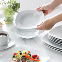JULIA-Juego de cena de porcelana de 30 piezas, 6 platos para cena, sopa, postre, tazas, platillos - details 5