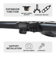 Manillar de Bicicleta de Carretera TOSEEK TR5500 con Cableado Interno Completo Soporte para Computer de Bicicleta Integrado T800 en Fibra de Carbono Ergonomía Adecuado para Deportes al Aire Libre - details 2