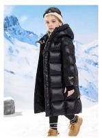Girls Boys Down Jacket Long Ultra Thick Parkas Black Child Hooded Warm Coats Winter Clothes For Baby Padded Snowsuit XMP548 - details 12
