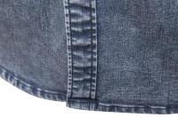 Camisas de Mezclilla AIOPESON para Hombres con Doble Bolsillo en Color Sólido Estilo Casual Cowboy de Calidad Delgada para Otoño Primavera - details 10